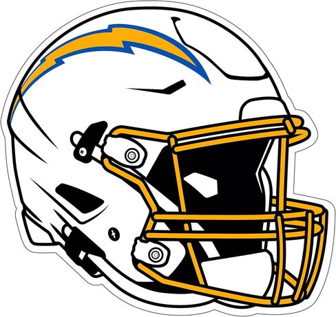 Siskiyou Sports NFL Los Angeles Chargers Helmet Auto Decal, Team Colors, One Size in Saudi Arabia