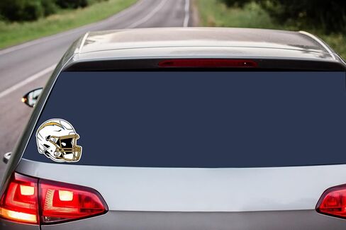 Siskiyou Sports NFL Los Angeles Chargers Helmet Auto Decal, Team Colors, One Size in Saudi Arabia