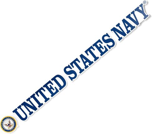 Desert Cactus United States Navy US Name Logo Vinyl Decal Laptop Water Bottle Car Scrapbook (15 Inch Sticker) in Saudi Arabia