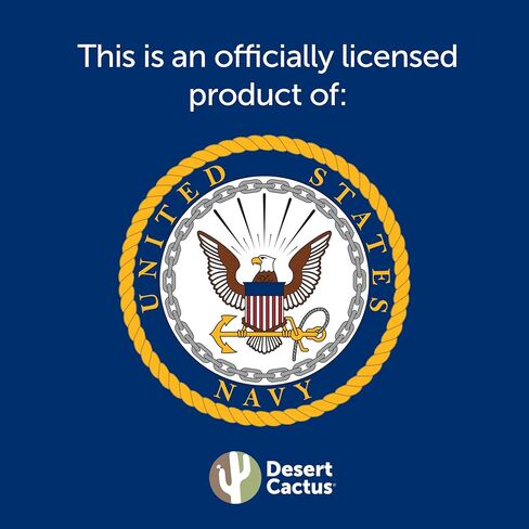Desert Cactus United States Navy US Name Logo Vinyl Decal Laptop Water Bottle Car Scrapbook (15 Inch Sticker) in Saudi Arabia