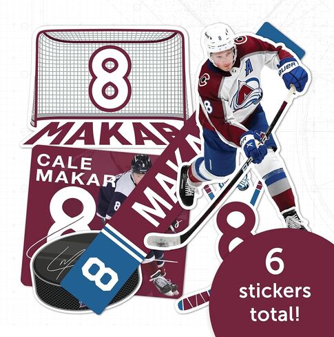 Desert Cactus Colorado Avalanche Sticker Team NHL National Hockey League Player Vinyl Decal Laptop Water Bottle Car Scrapbook (Type P2 - Cale Makar) in Saudi Arabia