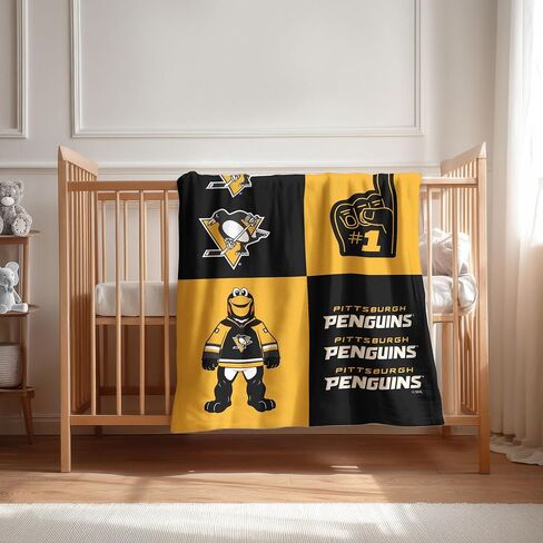 NHL Officially Licensed Baby Swaddle Blanket, 40 x 50 in, Soft Lightweight Polyester, Domino Design in Saudi Arabia
