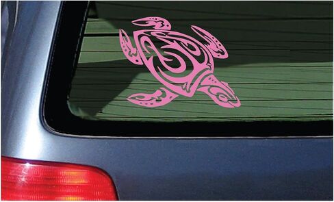Sea Turtle Tribal Water Monster Vinyl Window Decal Sticker Honu Black in Kuwait