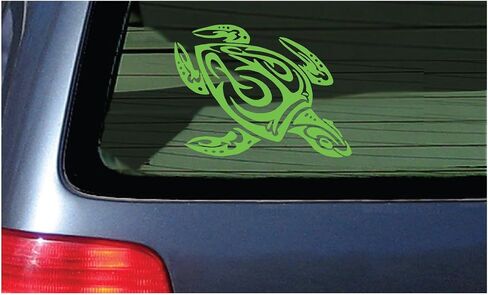 Sea Turtle Tribal Water Monster Vinyl Window Decal Sticker Honu Black in Kuwait