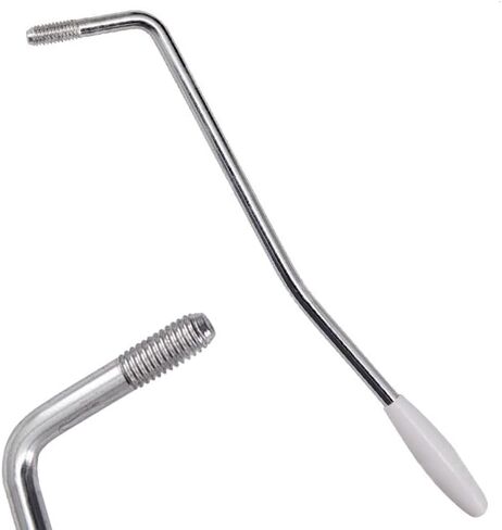 5mm Thread Tremolo Arm Whammy Bar for Stratocaster Electric Guitar Tremolo System, Chrome/White in Kuwait