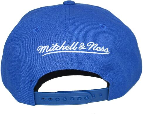 Mitchell & Ness Detroit Pistons The 1990 NBA Finals Snapback Adjustable Hat Cap - Blue in Saudi Arabia