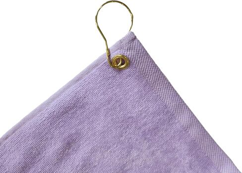 Personalized Cotton Bowling Towel with Embroidered Name with Clip (Pink - Embroidered Name) in Saudi Arabia