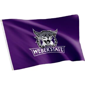 Desert Cactus Weber State University WSU Flag - 3 x 5 Feet Wildcats Banner, Indoor/Outdoor Durable Fabric, 100% Polyester Design (Style 1) in Kuwait
