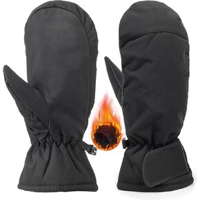 Winter Ski Mittens for Men Women Winter Warm Mitts Windproof Snowboarding Gloves for Cold Weather in Kuwait