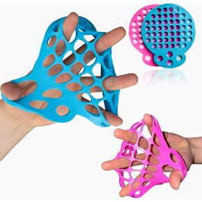 Finger Stretcher Hand Therapy Equipment (2-Pack) Finger Extension Exerciser for Grip Strength and Physical Therapy | Hand Exercise Web with Various Resistance Levels in Kuwait