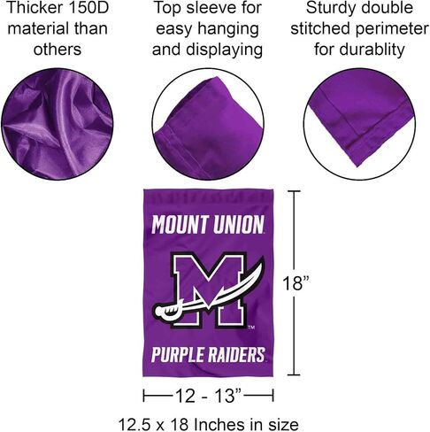 شركة College Flags & Banners Co. Mount Union Raiders Wordmark Logo Garden Banner Flag in Kuwait