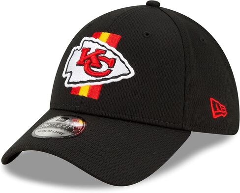 قبعة ديترويت لايونز 2021 NFL التدريبية باللون الأسود للرجال من New Era مقاس 39THIRTY Flex in Kuwait