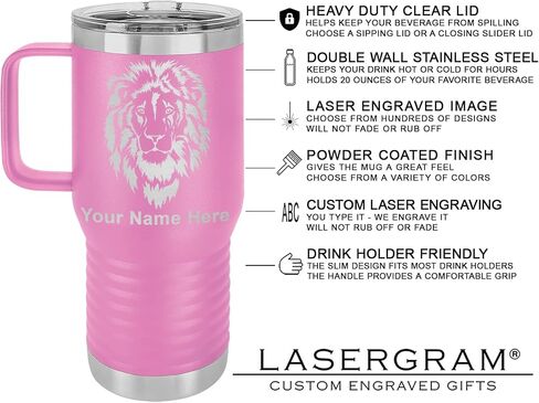 كوب قهوة LaserGram معزول بتفريغ الهواء سعة 15 أونصة، طبيب طبيب، نقش شخصي متضمن (فولاذ مقاوم للصدأ) in Saudi Arabia