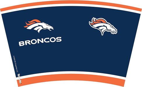 Tervis Made in USA Double Walled NFL Denver Broncos Insulated Tumbler Cup Keeps Drinks Cold & Hot, 24oz, Touchdown in Saudi Arabia