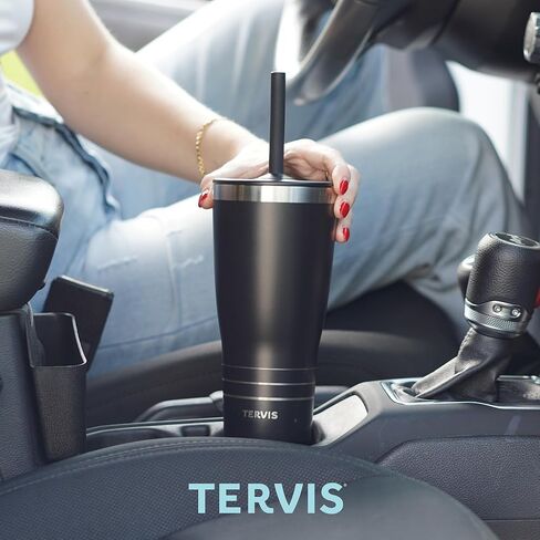 Tervis Traveler Texas Longhorns - Night Game Triple Walled Insulated Tumbler Travel Cup Keeps Drinks Cold & Hot, 30oz Straw Lid, Stainless Steel in Saudi Arabia