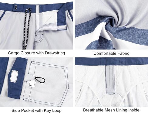 Men's Solid Lightweight Beach Shorts Half Pants with Lining in Saudi Arabia