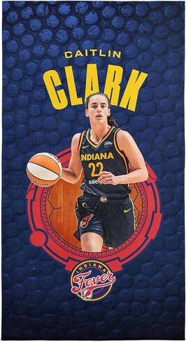Northwest Caitlin Clark WNBA Indiana Fever Microfiber Beach Towel, 30 x 60 inches, Multi in Saudi Arabia