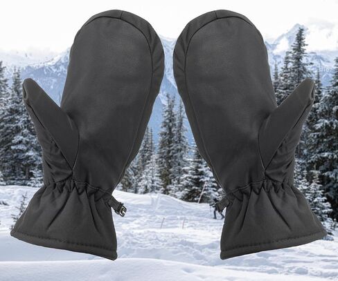 Winter Ski Mittens for Men Women Winter Warm Mitts Windproof Snowboarding Gloves for Cold Weather in Kuwait