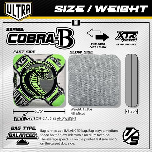 مجموعة حقائب Cobra-B Cornhole - معتمدة من ACL in Saudi Arabia