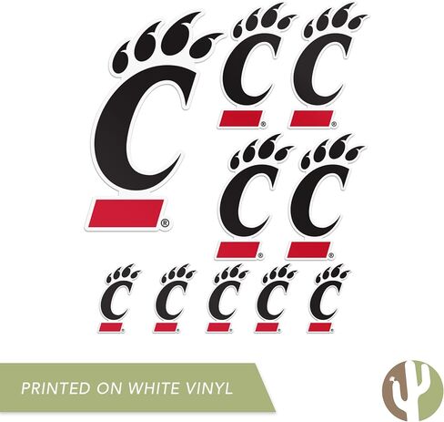 Desert Cactus University of Cincinnati Sticker Bearcats UC Vinyl Decals Laptop Water Bottle Car Scrapbook T3 (Type 3-1) in Saudi Arabia