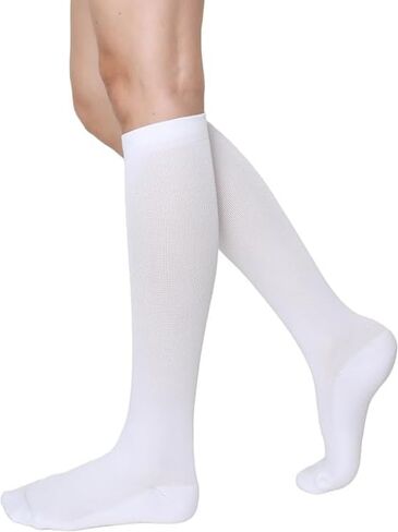 A Pair of Knee High Compression Socks for Men and Women - Stretchy Socks Suitable For Running, Cycling in Saudi Arabia