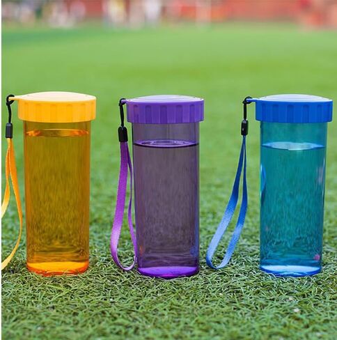 15oz Leakproof Tumbler - Portable Outdoor Water Bottle with Carabiner, Shatterproof & Insulated blue in Saudi Arabia
