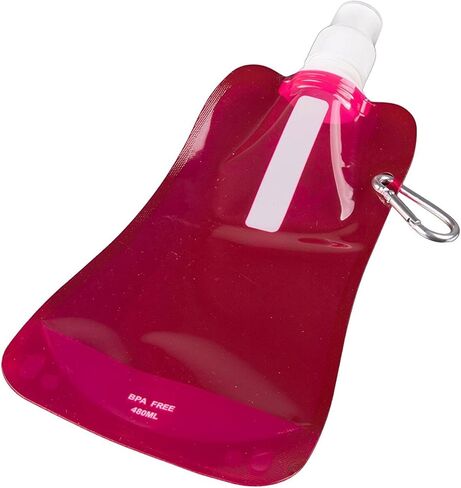 Clever Creations Collapsible Sports Water Bottle 3 Pack, Foldable Leak Proof Travel Bottles for Camping and Hiking, 480 mL Capacity, Blue, Orange, and Green in Kuwait