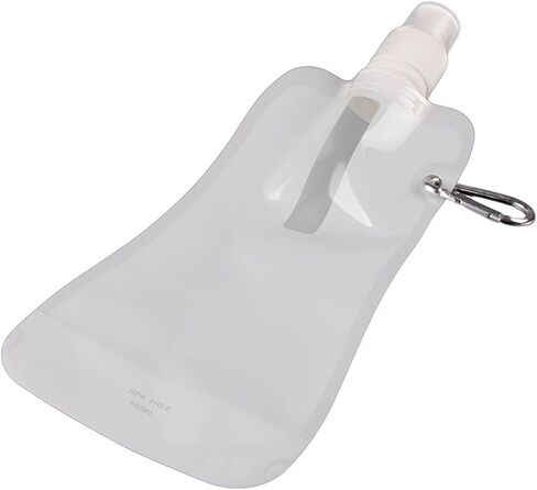 Clever Creations Collapsible Sports Water Bottle 3 Pack, Foldable Leak Proof Travel Bottles for Camping and Hiking, 480 mL Capacity, Blue, Orange, and Green in Kuwait