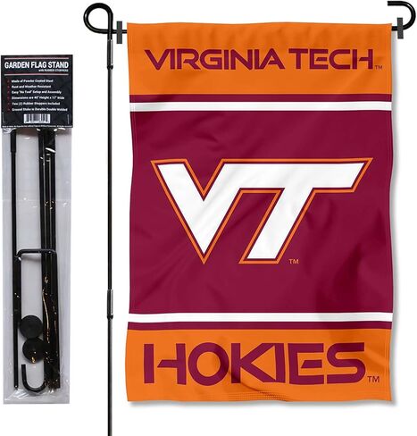 علم حديقة Virginia Tech Hokies مع حامل حامل in Kuwait