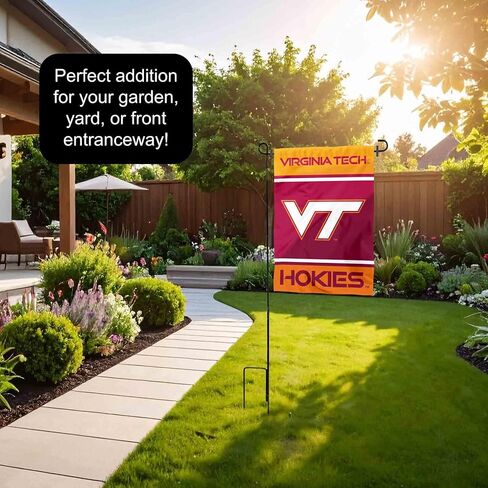 علم حديقة Virginia Tech Hokies مع حامل حامل in Kuwait