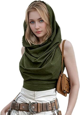 بلوزة Boho ذات حافة خام - رسن قابل للتعديل مع ظهر مفتوح وتصميم متقاطع، غطاء للشاطئ مصنوع من القطن بنسبة 100% in Kuwait