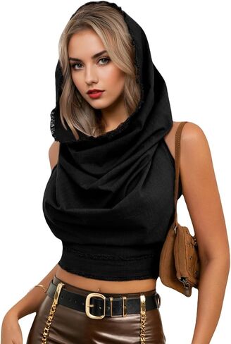 Boho Raw-Edge Crop Top – Adjustable Halter with Open Back & Cross-Wrap Design, 100% Cotton Beach Cover Up in Saudi Arabia