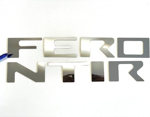 Rear Tailgate Letters Compatible with Frontier 2022-Up ABS Plastic Inserts NOT Decals (Chrome) in Saudi Arabia