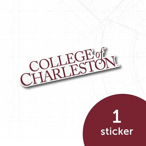 Desert Cactus College of Charleston Sticker Cougars C of C Vinyl Decal Laptop Water Bottle Car Scrapbook (IND 001) in Saudi Arabia