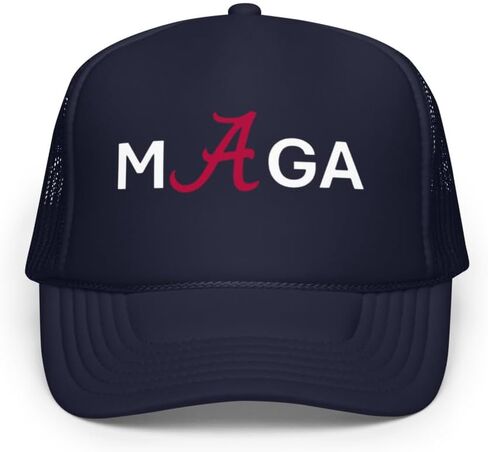Alabama MAGA Foam Trucker hat in Saudi Arabia