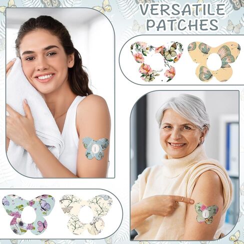حزمة من 32 رقعة لاصقة من Geiserailie، متوافقة مع Dexcom G7، ورقع CGM، وملصقات شريط الفراشة، وأغطية أجهزة الاستشعار، ومقاومة للماء والعرق، ومرنة ومسامية، ومقطعة مسبقًا، وتدوم طويلاً in Saudi Arabia