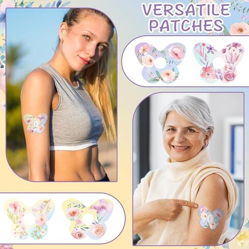 حزمة من 32 رقعة لاصقة من Geiserailie، متوافقة مع Dexcom G7، ورقع CGM، وملصقات شريط الفراشة، وأغطية أجهزة الاستشعار، ومقاومة للماء والعرق، ومرنة ومسامية، ومقطعة مسبقًا، وتدوم طويلاً in Saudi Arabia
