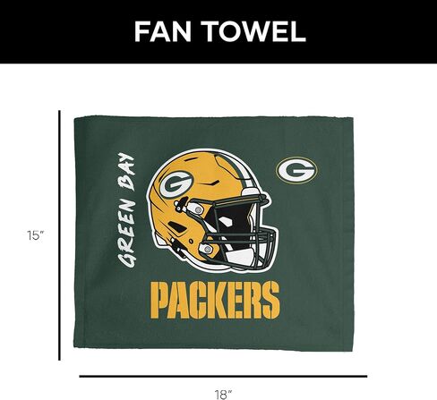 Northwest Green Bay Packers NFL Rally - منشفة رالي 18 × 15 بوصة in Saudi Arabia