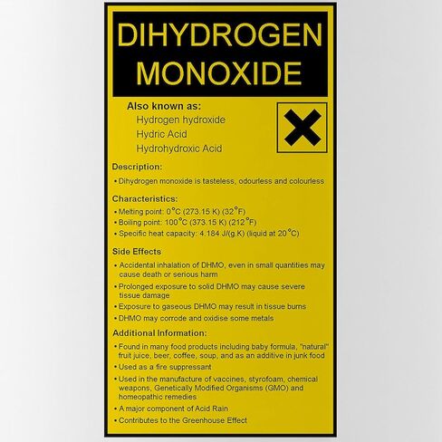 CafePress Dihydrogen Monox 1.0L (34 oz) Stainless Steel Water Bottle in Saudi Arabia
