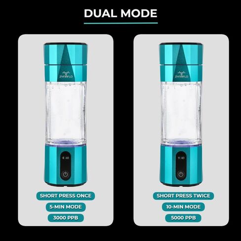 مولد زجاجة مياه هيدروجين H2-Max مع غشاء SPE/PEM، تم اختباره في مختبر الولايات المتحدة من قبل طرف ثالث (6.1 جزء في المليون)، سعة محمولة 7 أونصة in Kuwait