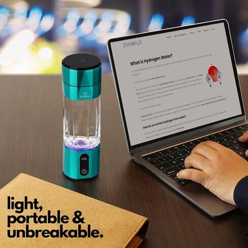 مولد زجاجة مياه هيدروجين H2-Max مع غشاء SPE/PEM، تم اختباره في مختبر الولايات المتحدة من قبل طرف ثالث (6.1 جزء في المليون)، سعة محمولة 7 أونصة in Kuwait