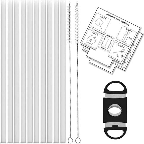 Replacement Straw Set for ThermoFlask Bottles – Fits 14/16/18/24/32/40/64 oz, Straws + Cleaning Brushes + Measuring Sheets + Cutter Tool in Saudi Arabia