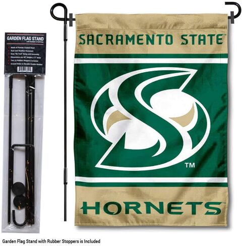 Sacramento State Hornets Garden Flag with Stand Holder in Saudi Arabia