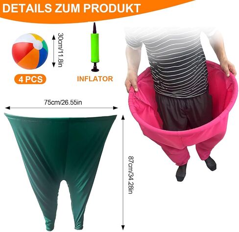 Granny Pants Yard Game Set with Bouncy Balls & Pump,Giant Stretchy Pants, Fun Tossing Games Props for Outdoor Parties, Group Gatherings, Adults and Family in Saudi Arabia