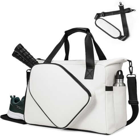 Pickleball Tote Bag with Shoe Compartment and Paddle Storage – Large Capacity Lightweight Pickleball Bag for Women & Men with Water Bottle Holder in Saudi Arabia