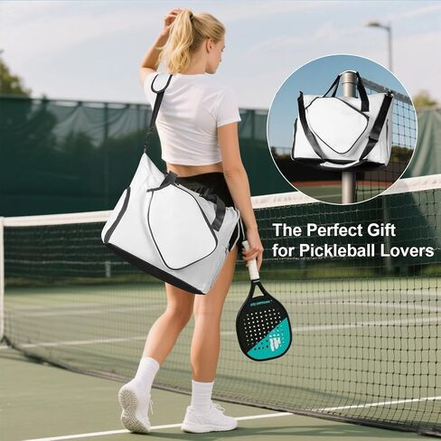Pickleball Tote Bag with Shoe Compartment and Paddle Storage – Large Capacity Lightweight Pickleball Bag for Women & Men with Water Bottle Holder in Saudi Arabia