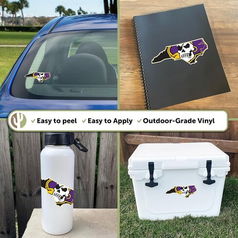 Desert Cactus East Carolina University Pirates ECU Vinyl Decal Laptop Water Bottle Car Scrapbook Sticker (IND 51) in Saudi Arabia