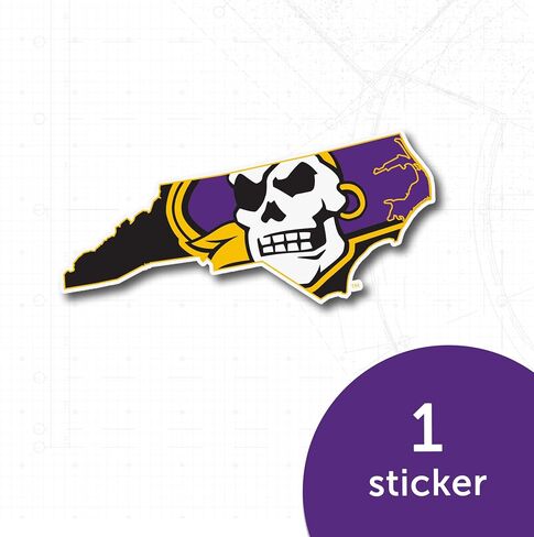 Desert Cactus East Carolina University Pirates ECU Vinyl Decal Laptop Water Bottle Car Scrapbook Sticker (IND 51) in Saudi Arabia