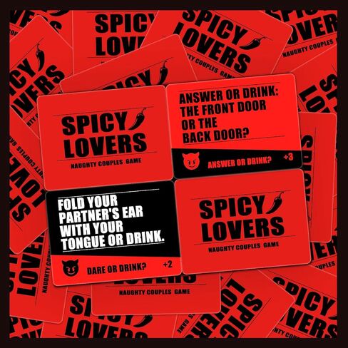 Couples Game for Date Night to Spice Things Up, Actually Fun Couple Drinking for Valentines Birthdays Couples Gift - Spicy Lovers in Saudi Arabia