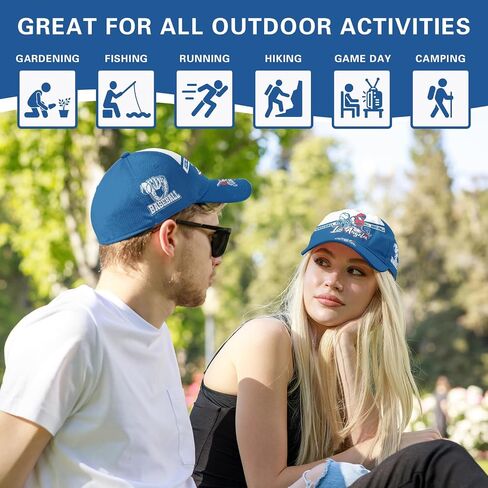 Baseball Hats for Men Women, Adjustable Baseball Cap, Structured Fit, Hat for Sports Fans, Game Day Headwear in Saudi Arabia